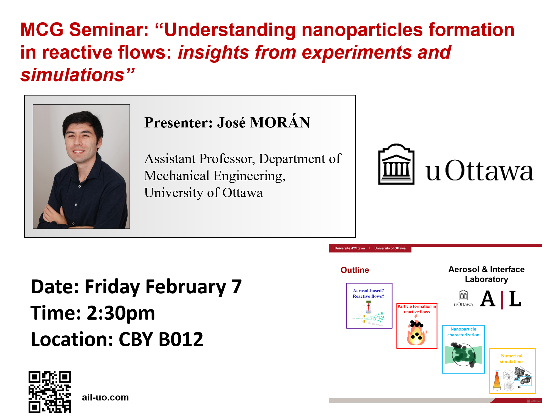 New seminar: “Understanding nanoparticles formation in reactive flows: insights from experiments and simulations”